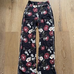 Nicholas Women Silk Wide Leg Floral Pants size 2